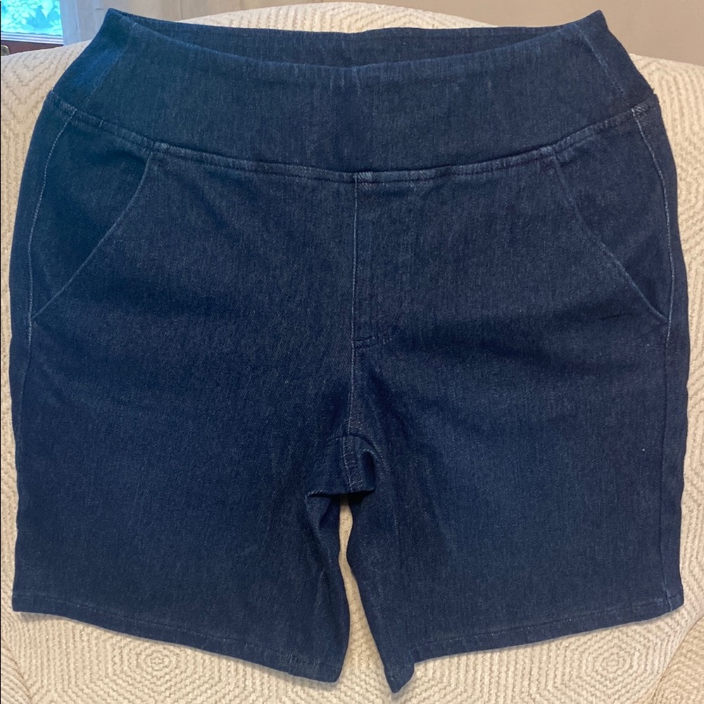 Belle by Kim Gravel Deep Blue Jean Shorts